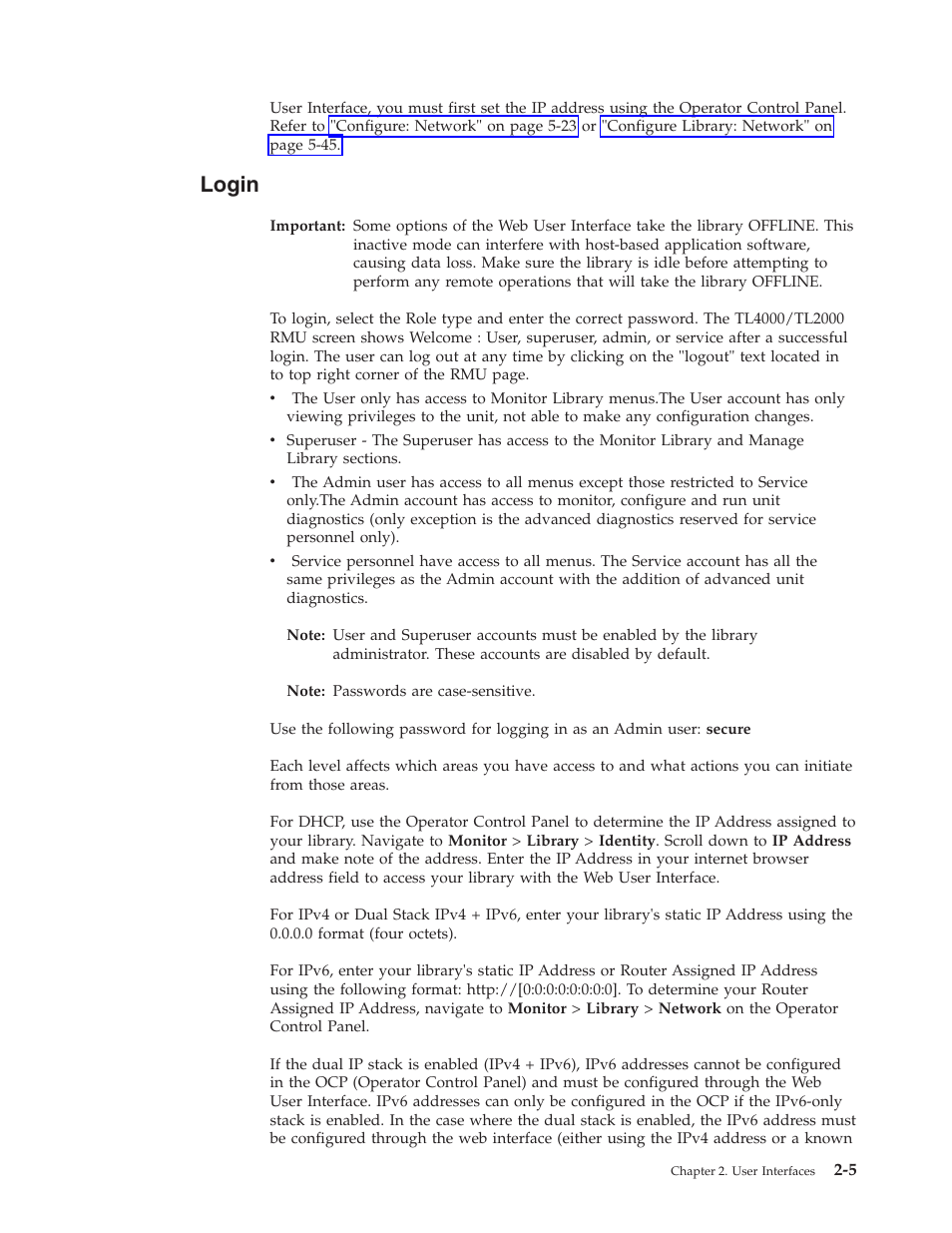 Login | Dell PowerVault TL4000 User Manual | Page 39 / 306