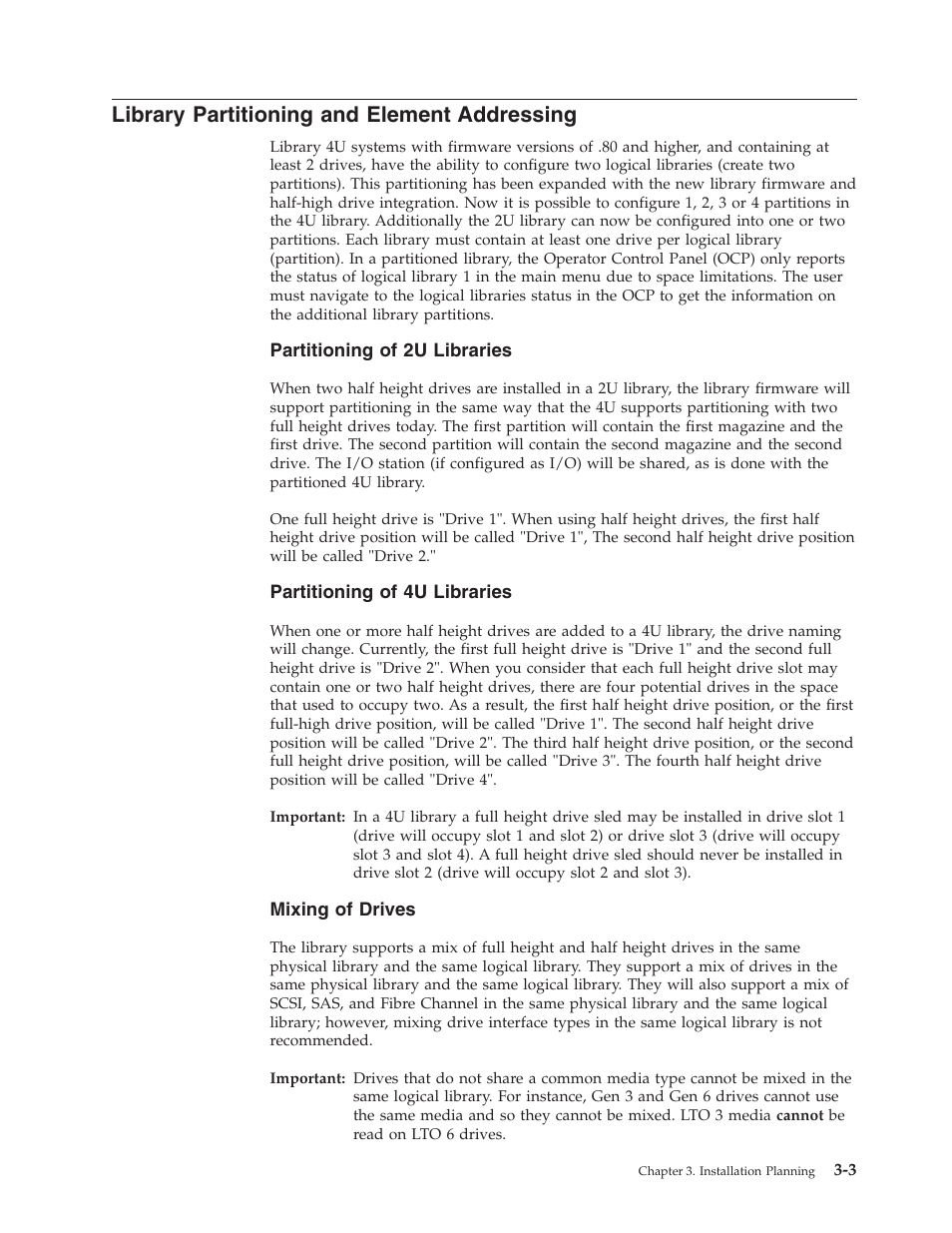 Library partitioning and element addressing | Dell PowerVault TL4000 User Manual | Page 45 / 306