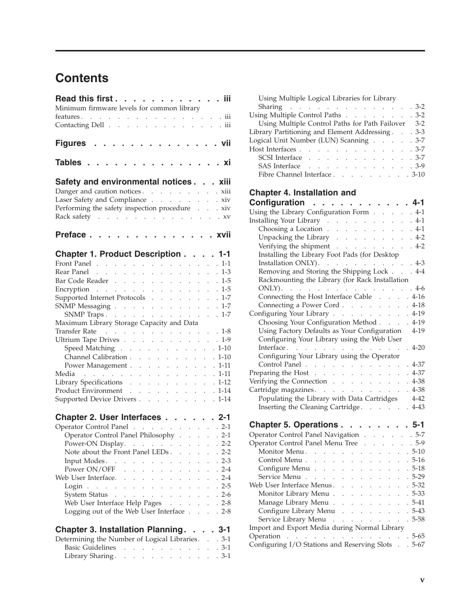 Dell PowerVault TL4000 User Manual | Page 7 / 306