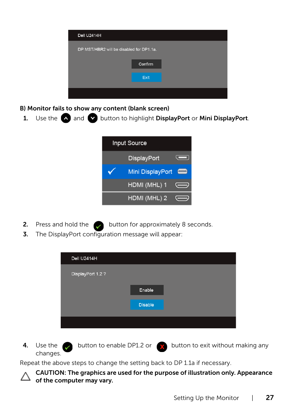 Dell U2414H Monitor User Manual | Page 27 / 63
