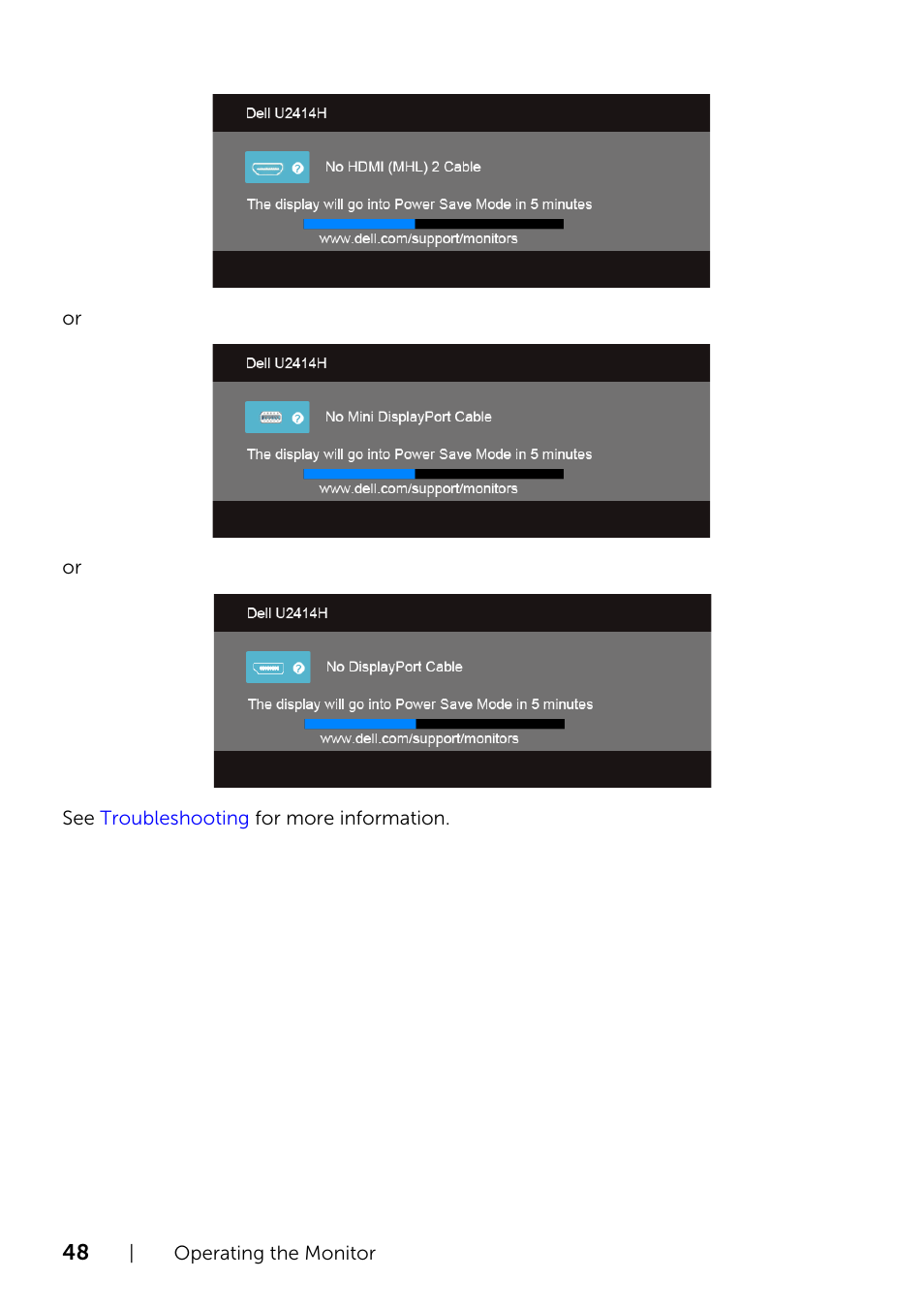 Dell U2414H Monitor User Manual | Page 48 / 63