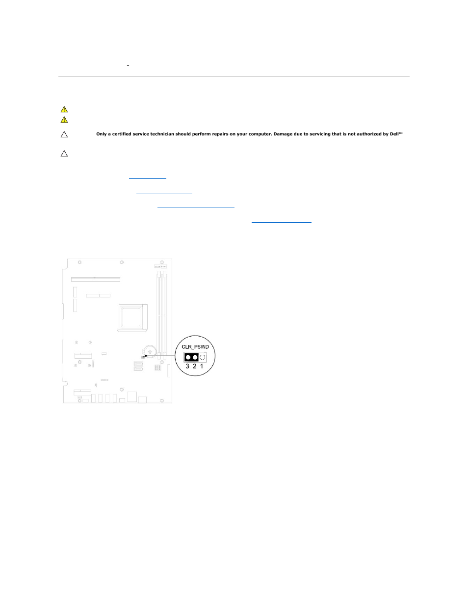 Clearing forgotten passwords | Dell Inspiron One 2310 (Late 2010) User Manual | Page 80 / 90