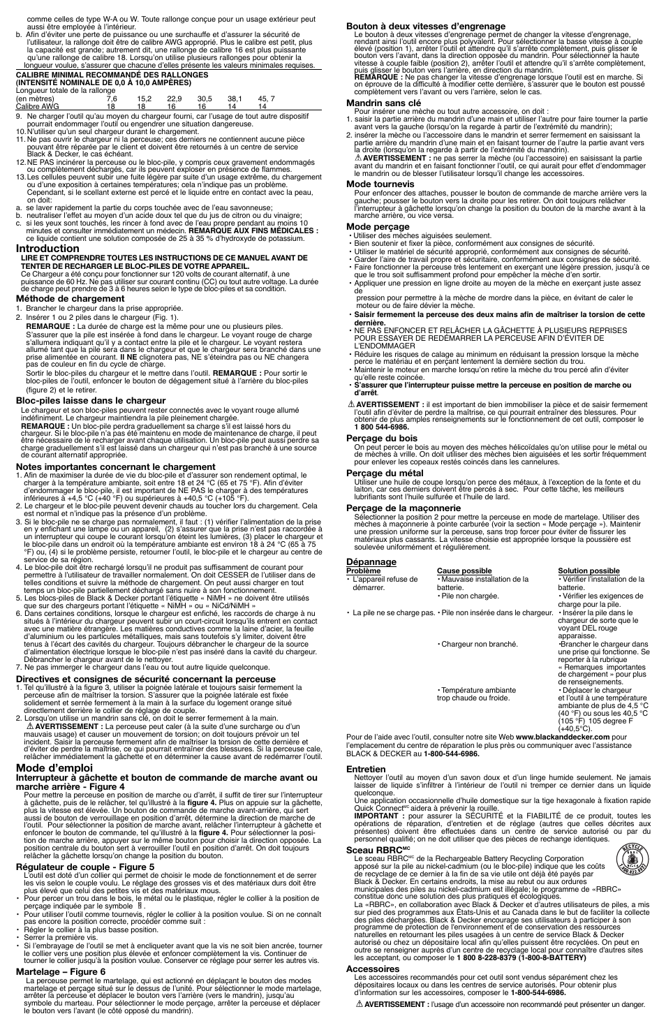 Introduction, Mode d’emploi | Black & Decker FS2400D User Manual | Page 4 / 7