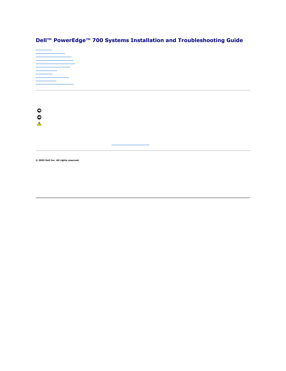 Dell PowerEdge 700 User Manual | 94 pages