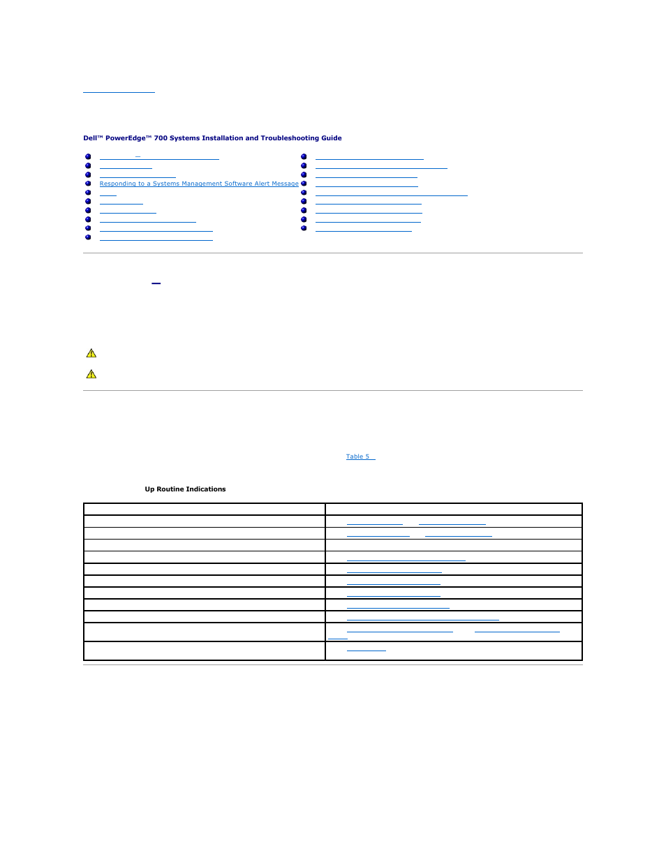 Troubleshooting your system, Safety first—for you and your system, Start-up routine | Checking the equipment, Troubleshooting external connections | Dell PowerEdge 700 User Manual | Page 38 / 94