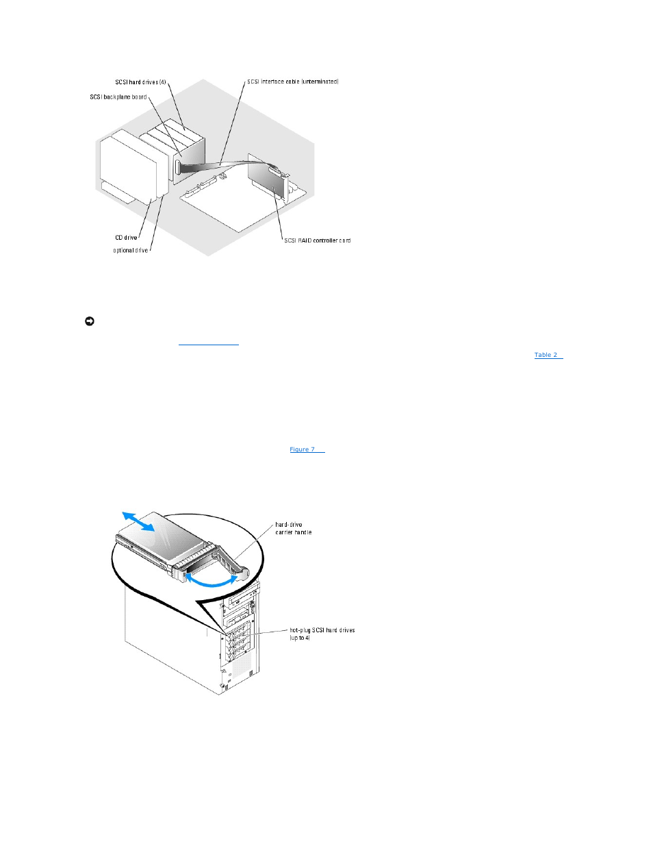 Removing a hard drive, Installing a hard drive | Dell PowerEdge 700 User Manual | Page 80 / 94