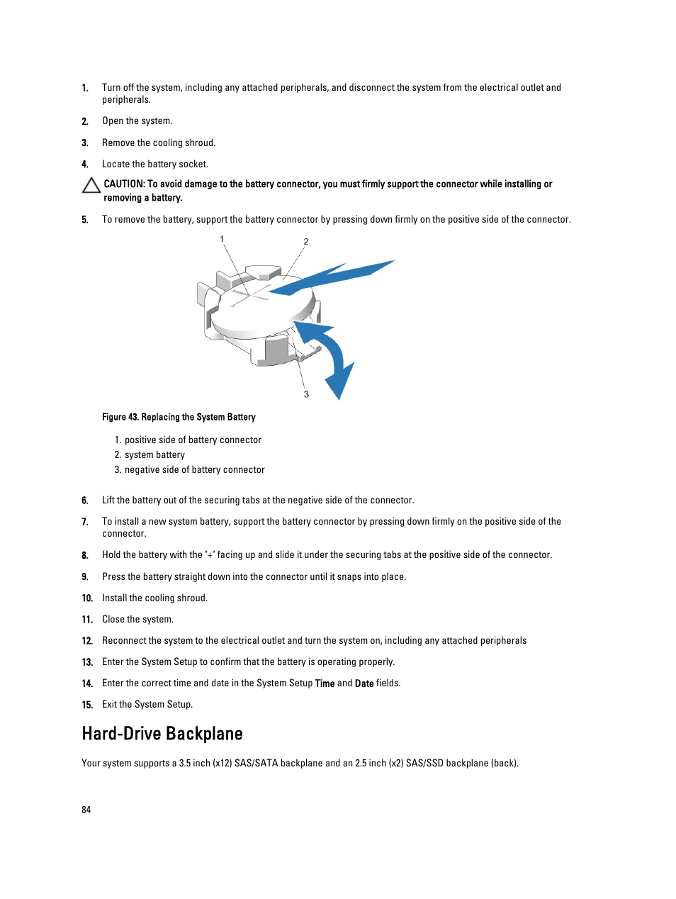 Hard-drive backplane | Dell PowerVault NX3200 User Manual | Page 84 / 133