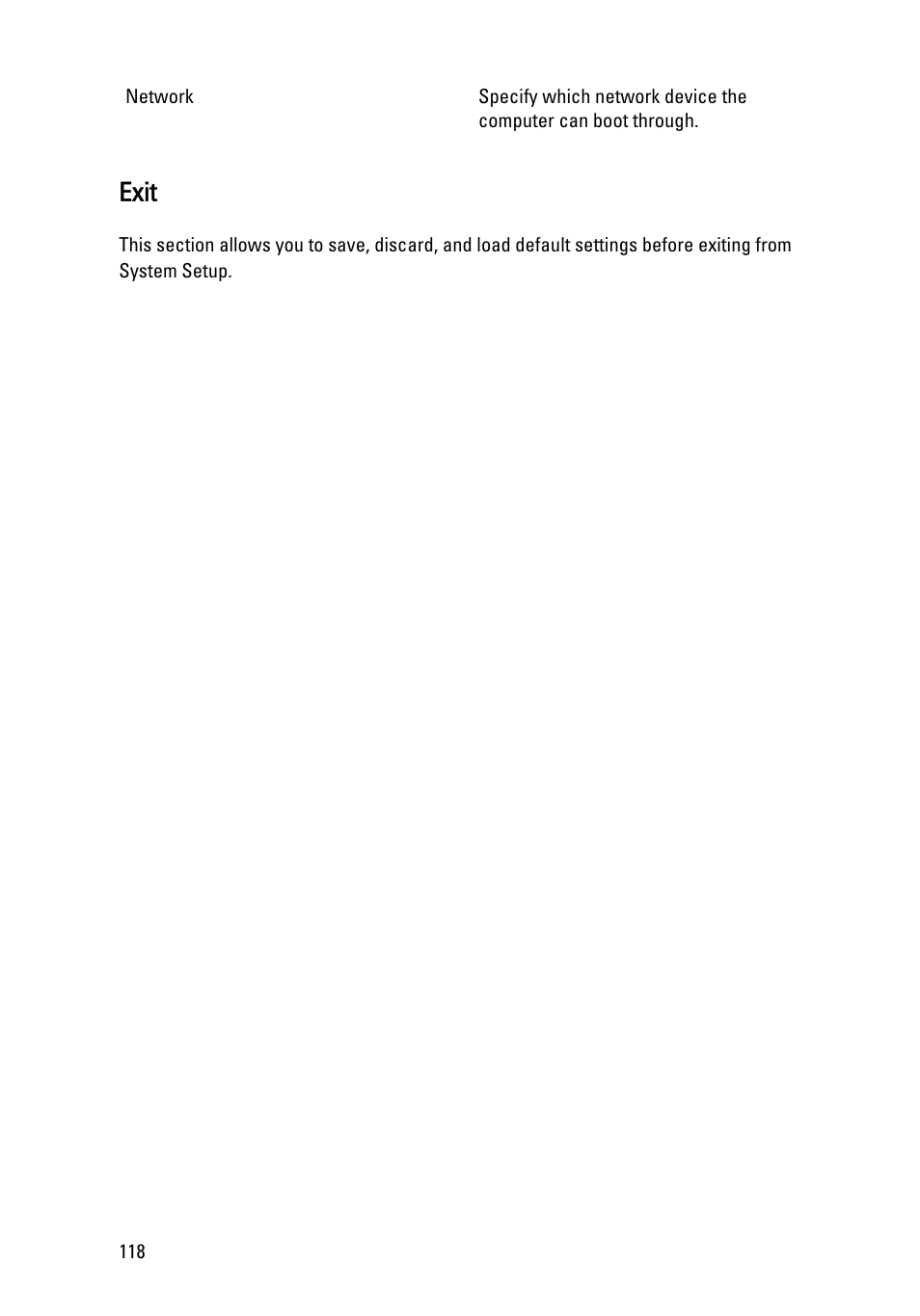 Exit | Dell Vostro 3450 (Early 2011) User Manual | Page 118 / 131