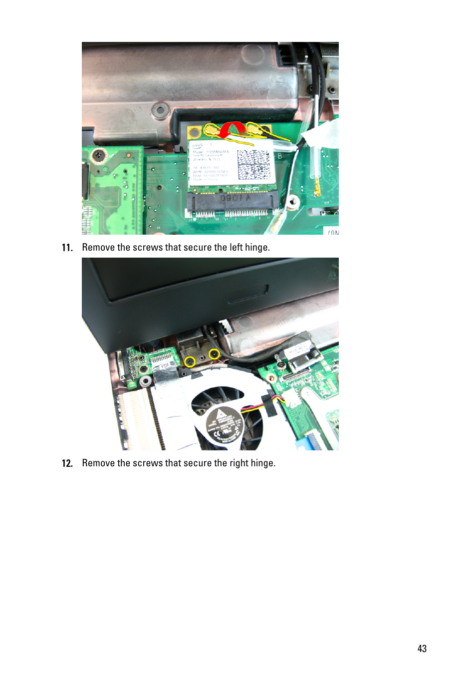 Dell Vostro 3450 (Early 2011) User Manual | Page 43 / 131