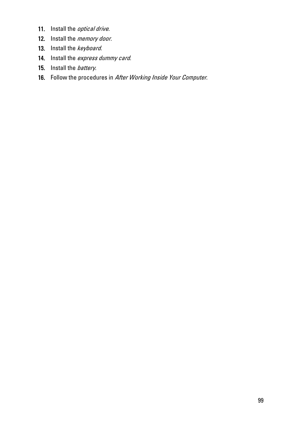 Dell Vostro 3450 (Early 2011) User Manual | Page 99 / 131