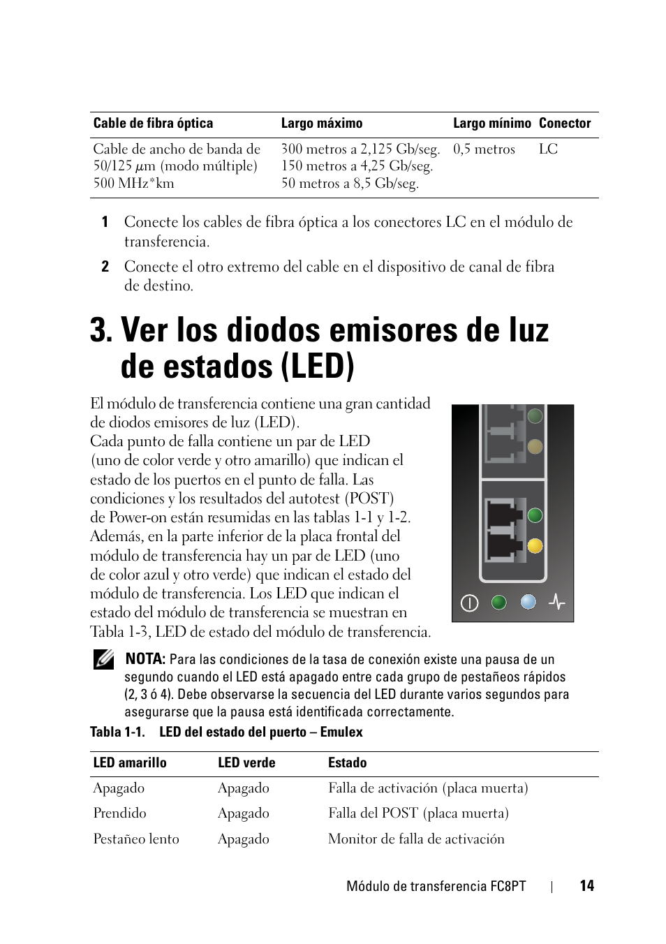 Ver los diodos emisores de luz de estados (led) | Dell POWEREDGE M1000E User Manual | Page 14 / 116