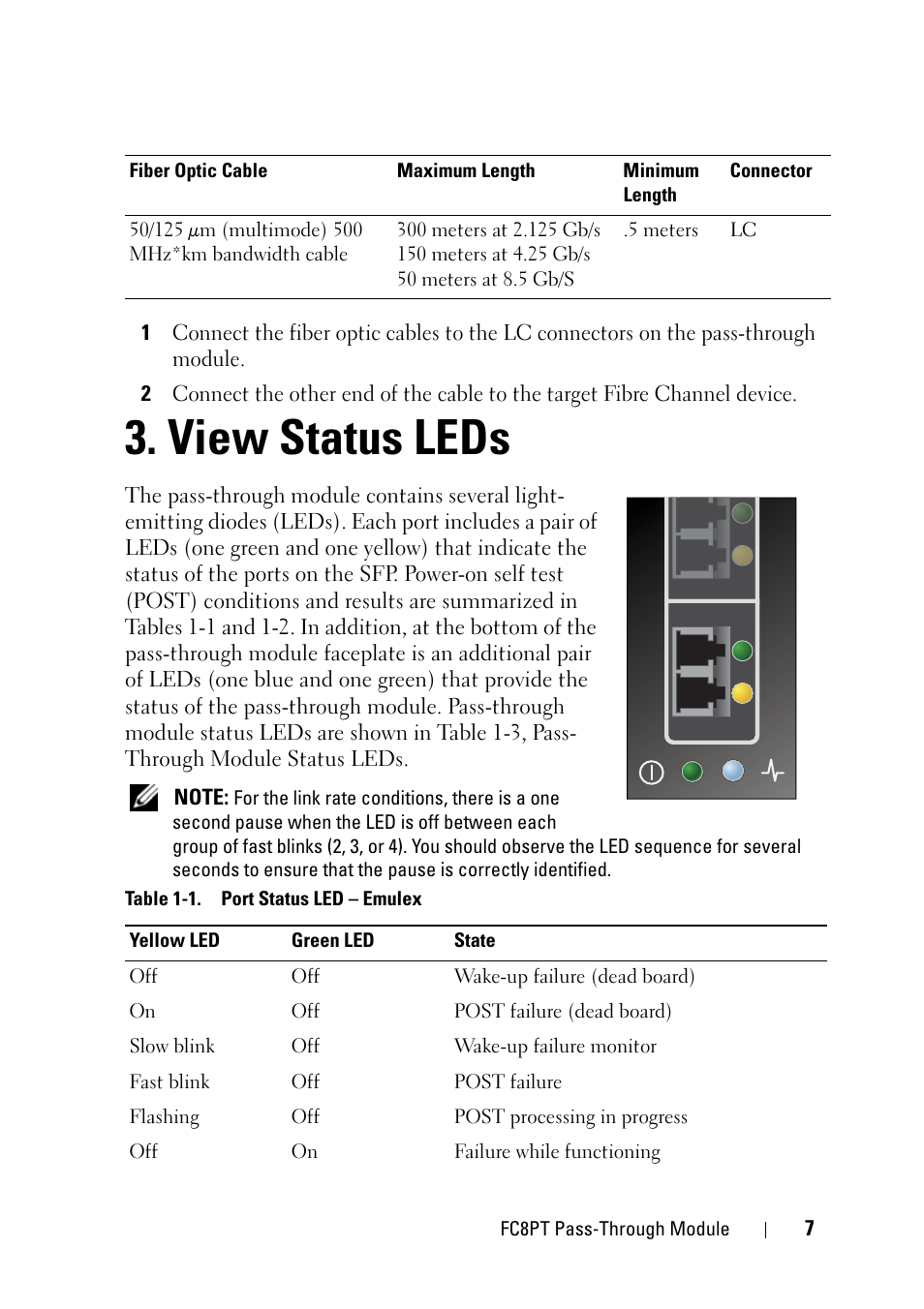 View status leds | Dell POWEREDGE M1000E User Manual | Page 7 / 116