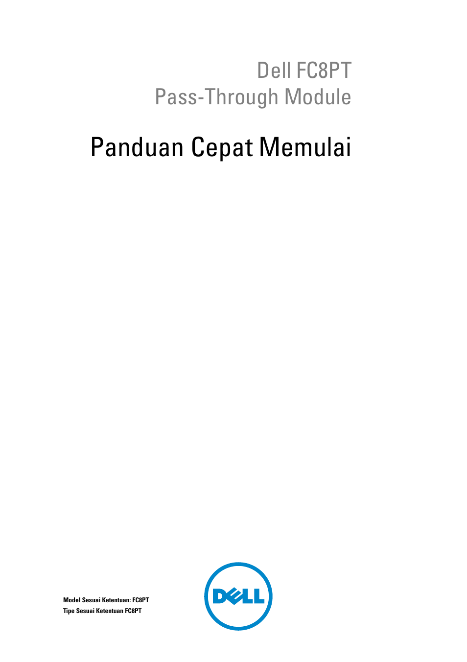 Panduan cepat memulai, Dell fc8pt pass-through module | Dell POWEREDGE M1000E User Manual | Page 95 / 116