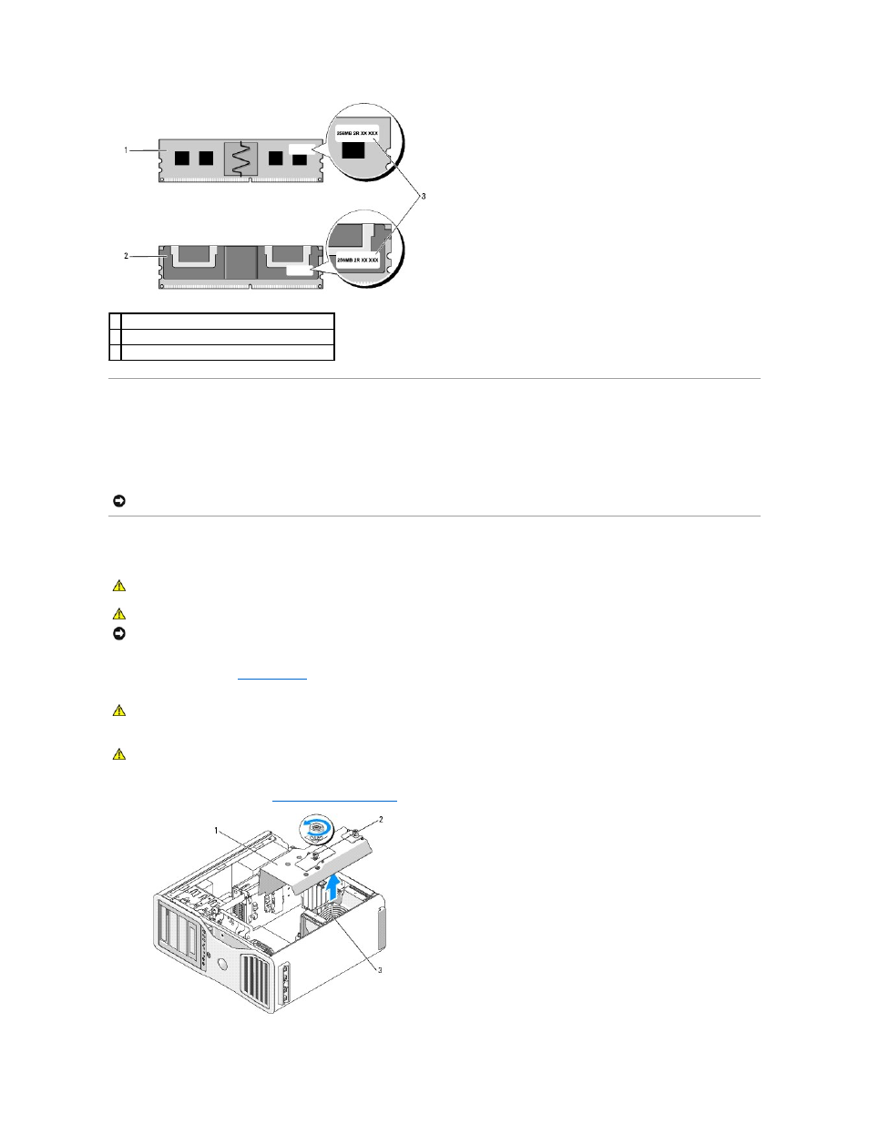 Memory installation (without memory riser cards), Installing memory without memory riser cards | Dell Precision 690 User Manual | Page 107 / 167