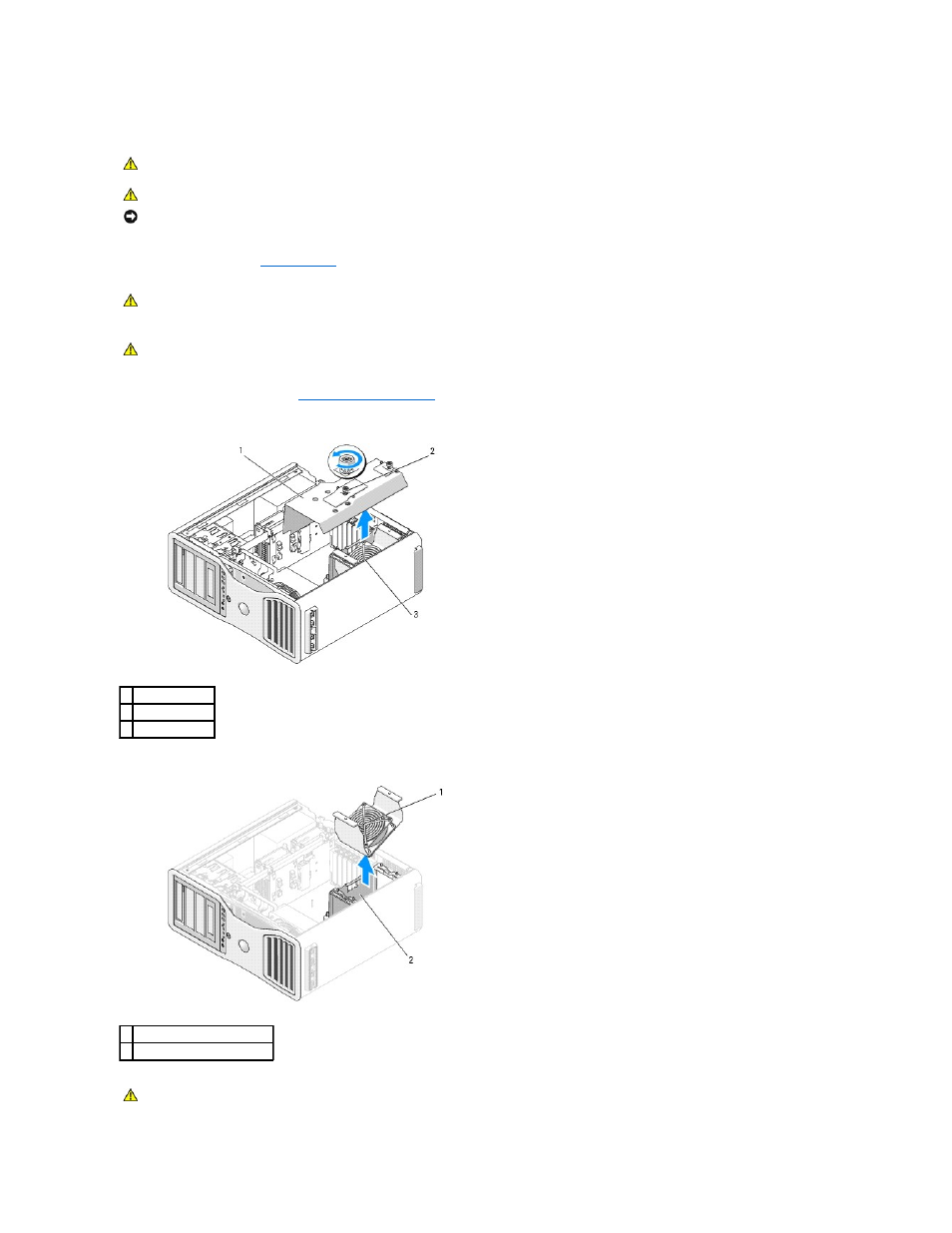 Removing memory without memory riser cards | Dell Precision 690 User Manual | Page 110 / 167