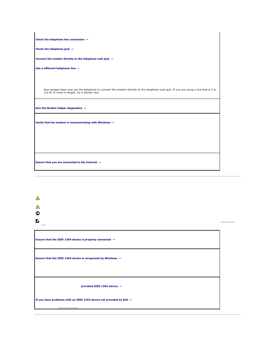 Ieee 1394 device problems | Dell Precision 690 User Manual | Page 153 / 167