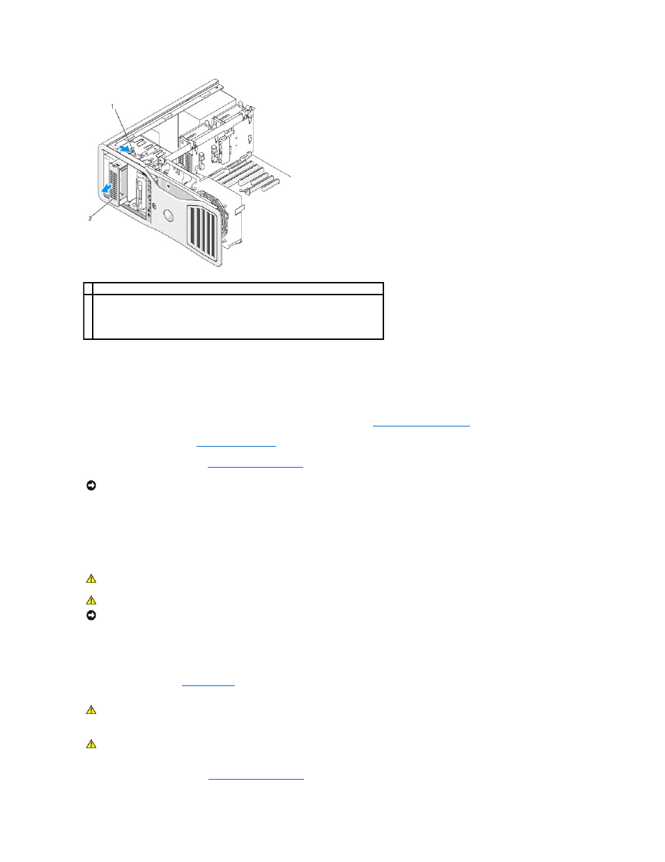 Installing a fifth sata hard drive (optional) | Dell Precision 690 User Manual | Page 61 / 167