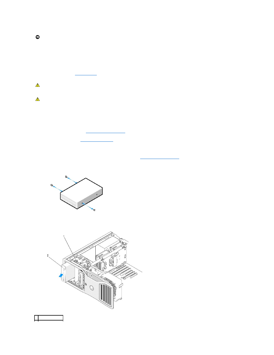 Installing a cd/dvd drive | Dell Precision 690 User Manual | Page 75 / 167