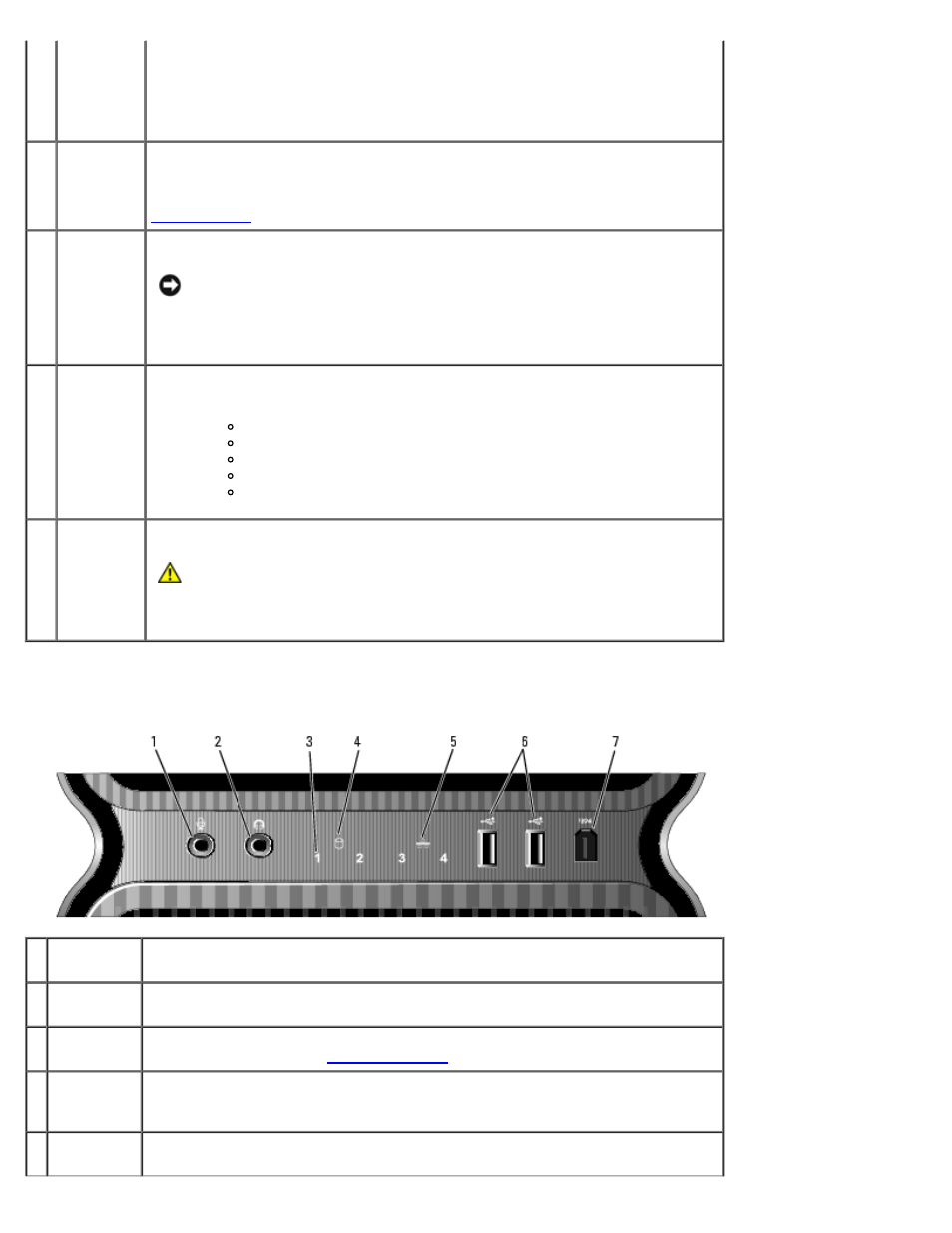 Front i/o, Connectors, Front i/o connectors | Dell XPS 710 H2C User Manual | Page 3 / 87