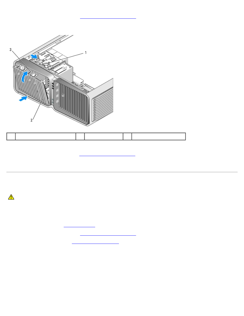 Floppy drive, Removing a floppy drive | Dell XPS 710 H2C User Manual | Page 44 / 87