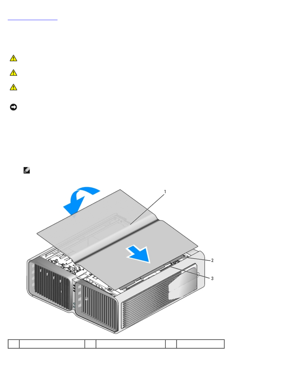 Replacing the computer cover | Dell XPS 710 H2C User Manual | Page 63 / 87