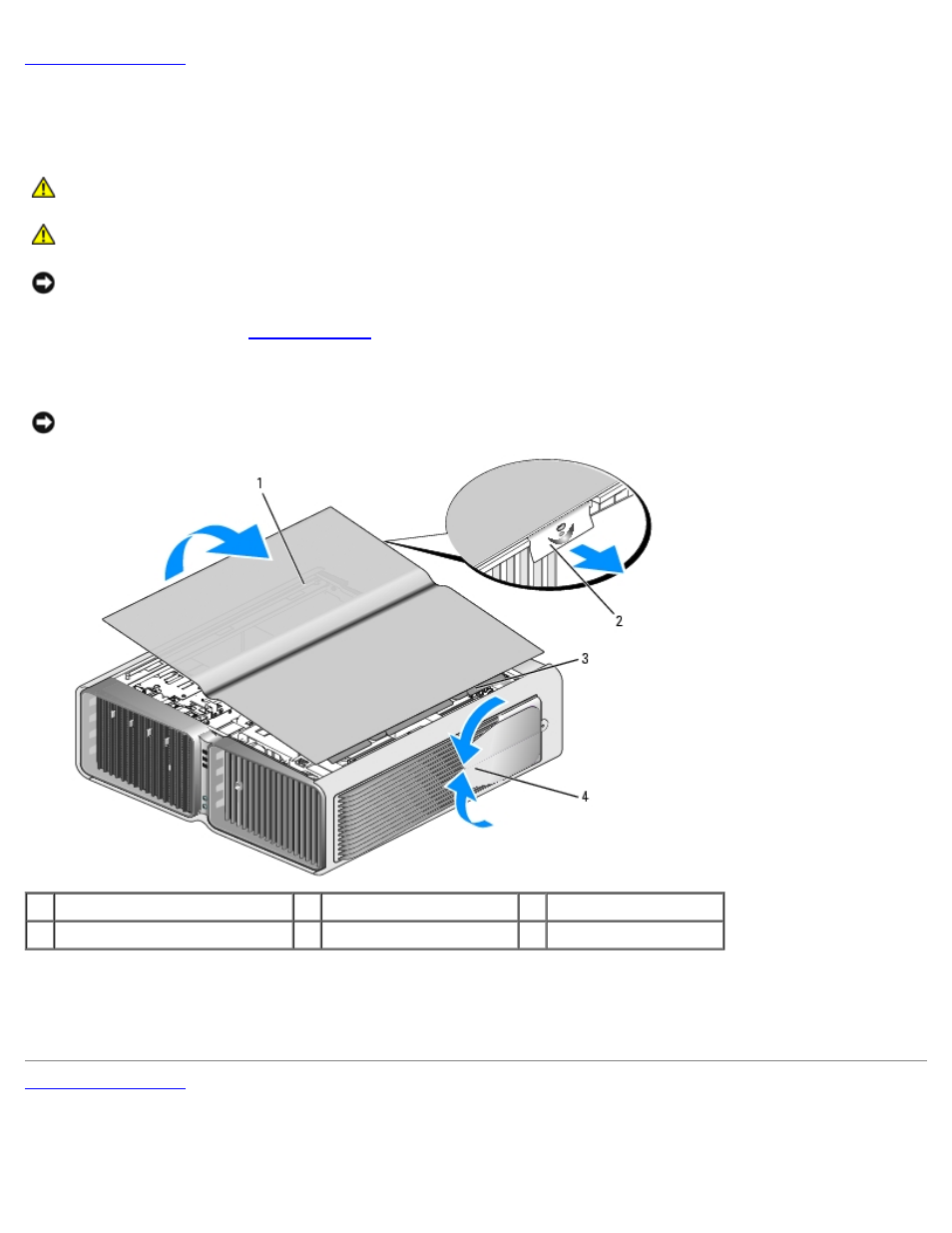 Removing the computer cover | Dell XPS 710 H2C User Manual | Page 9 / 87
