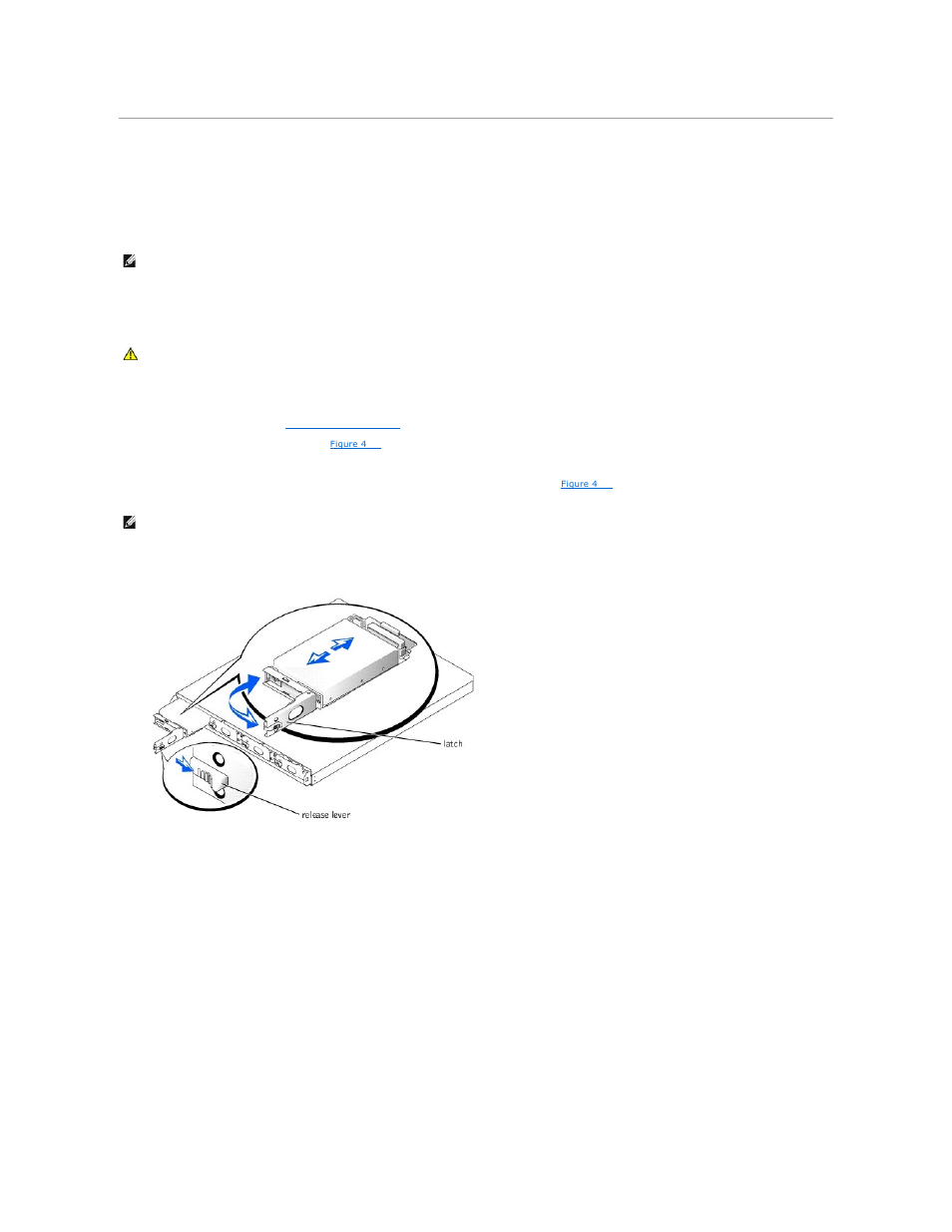 Hard drives, Removing a hard drive | Dell PowerVault 725N (Rackmount NAS Appliance) User Manual | Page 36 / 50