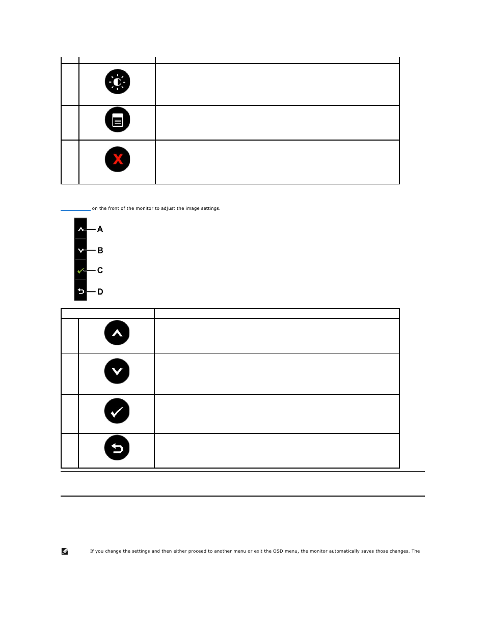 Using the on-screen display (osd) menu, Using the osd menu, Accessing the menu system | Dell E2210 Monitor User Manual | Page 14 / 34