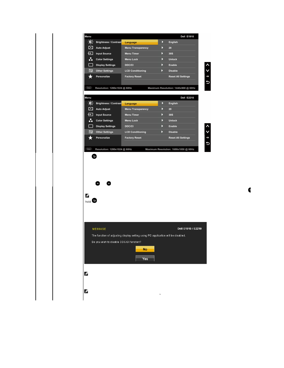 Dell E2210 Monitor User Manual | Page 21 / 34