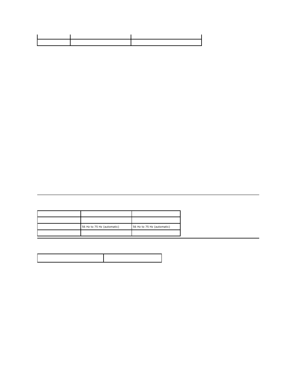 Resolution specifications supported video modes | Dell E2210 Monitor User Manual | Page 6 / 34