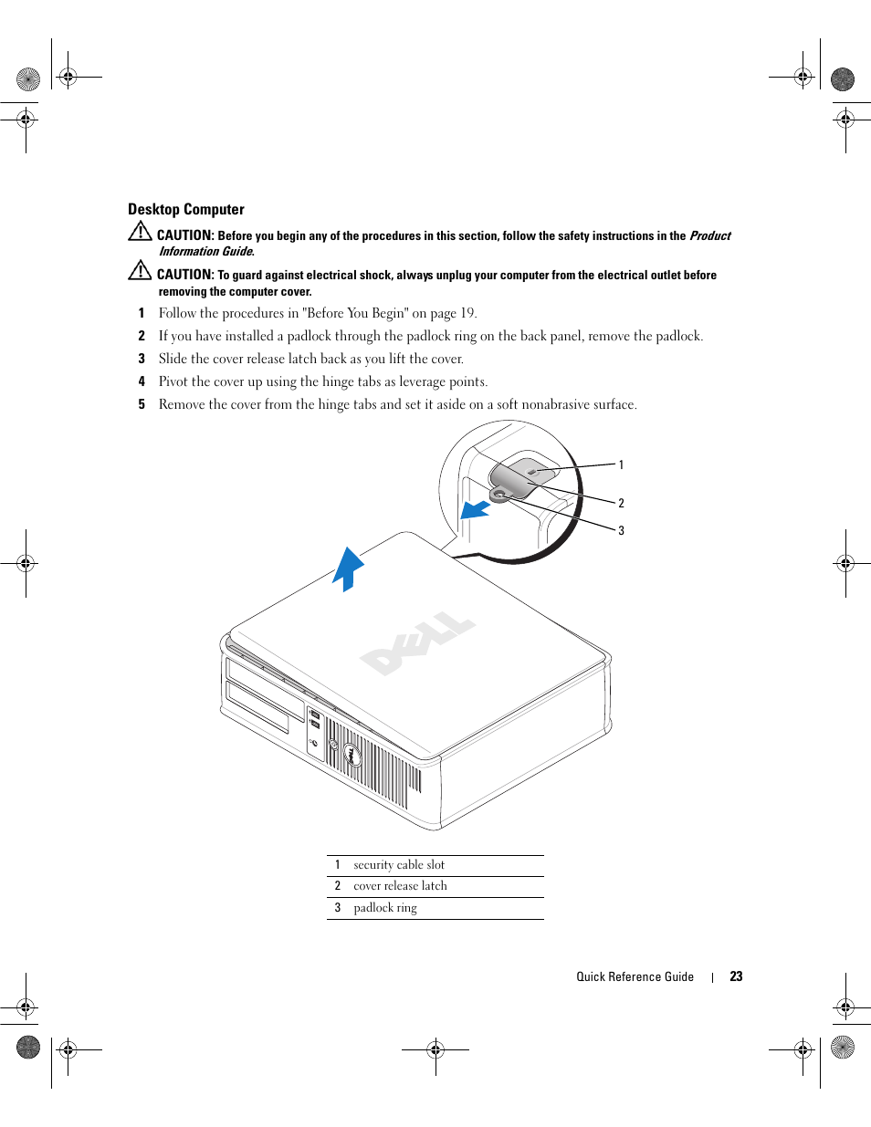 Desktop computer | Dell OptiPlex 320 User Manual | Page 23 / 44