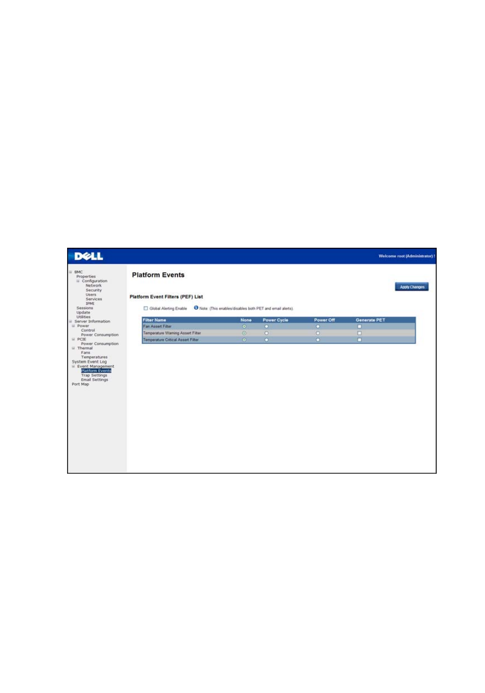 Event management | Dell PowerEdge C410x User Manual | Page 25 / 54