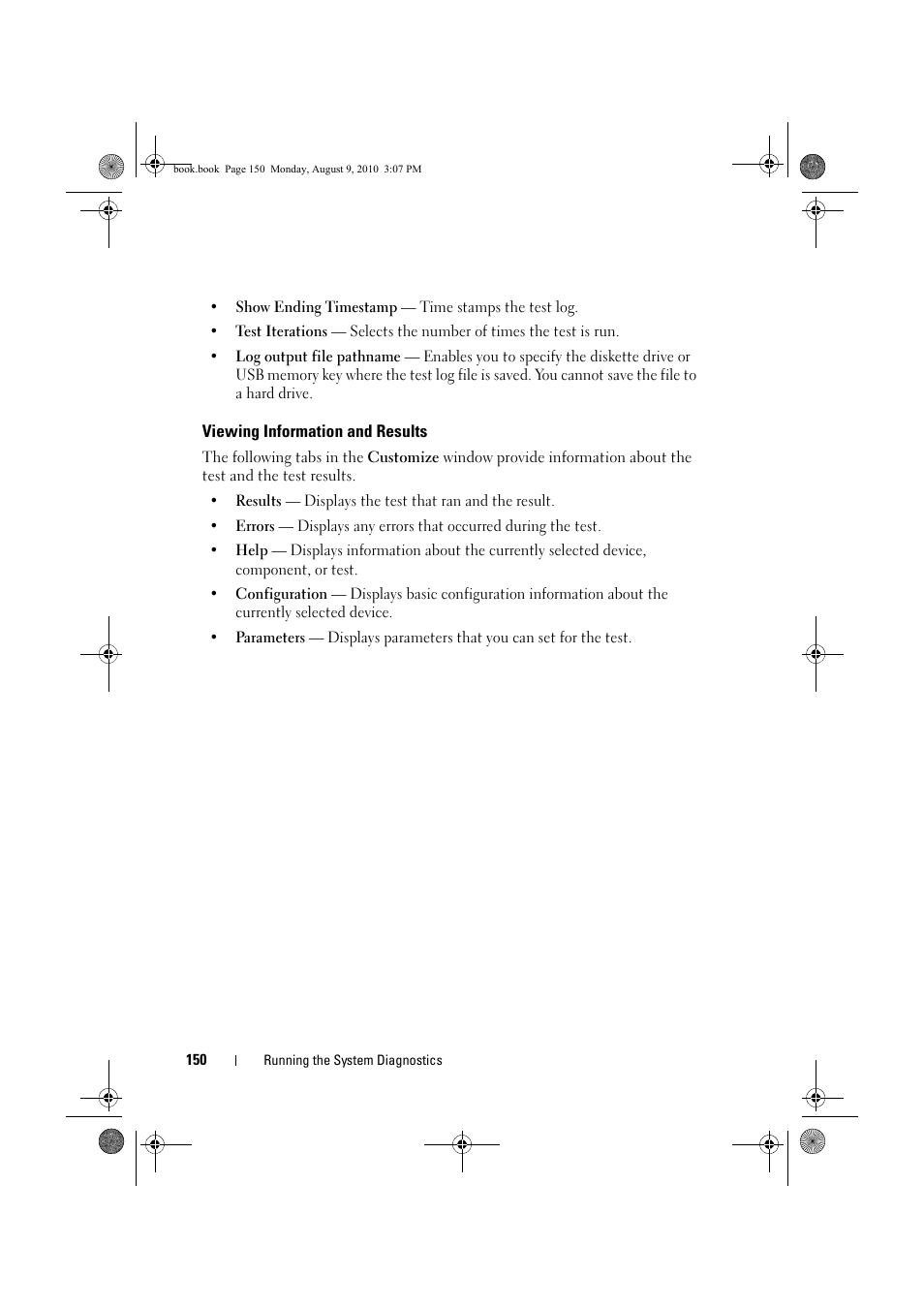 Viewing information and results | Dell PowerVault NX200 User Manual | Page 152 / 166