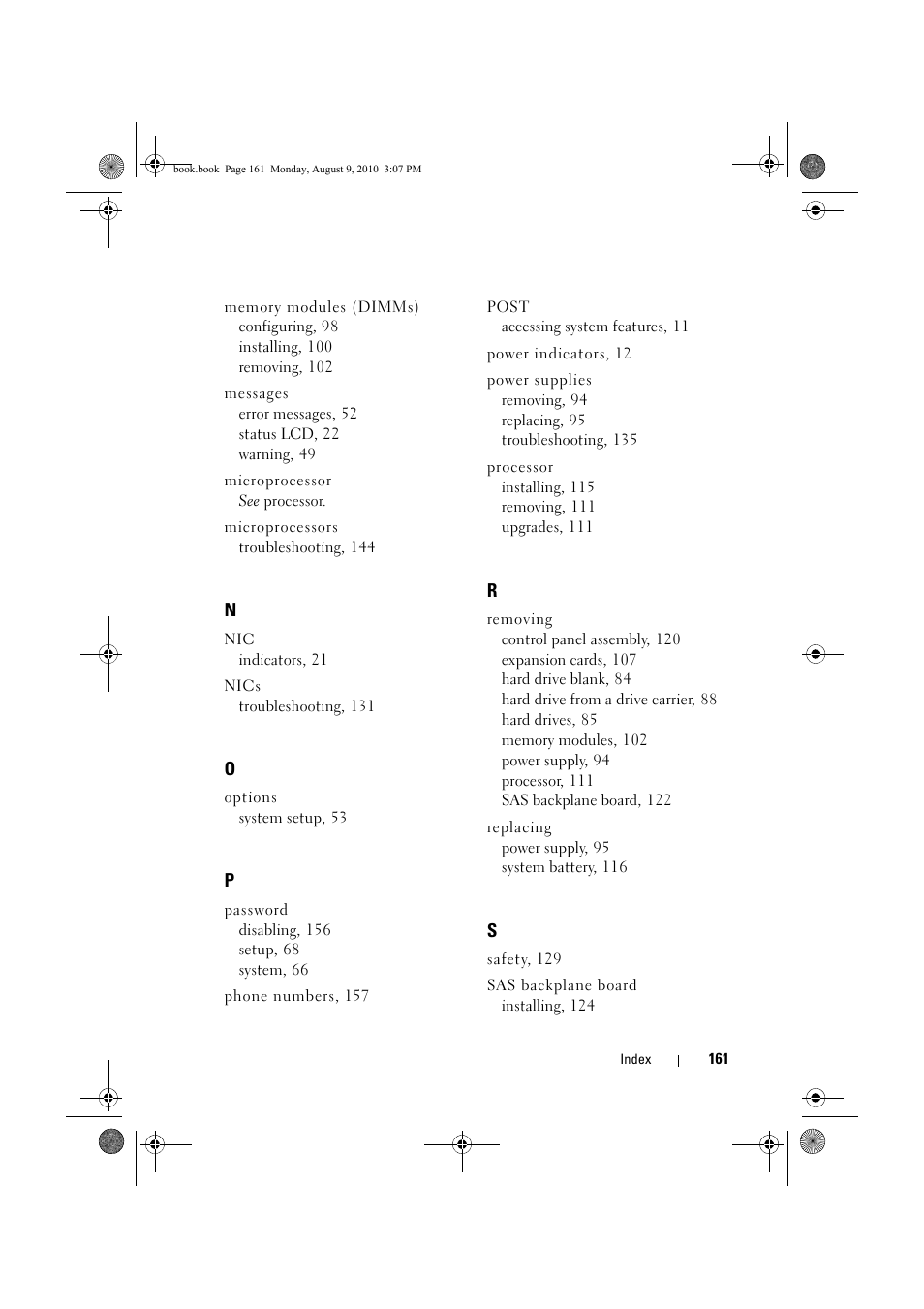Dell PowerVault NX200 User Manual | Page 163 / 166