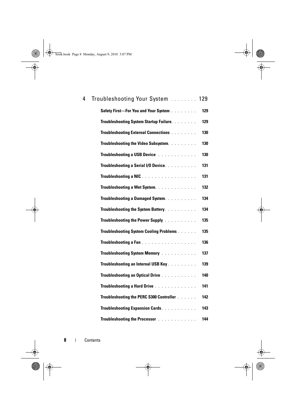4 troubleshooting your system | Dell PowerVault NX200 User Manual | Page 8 / 166
