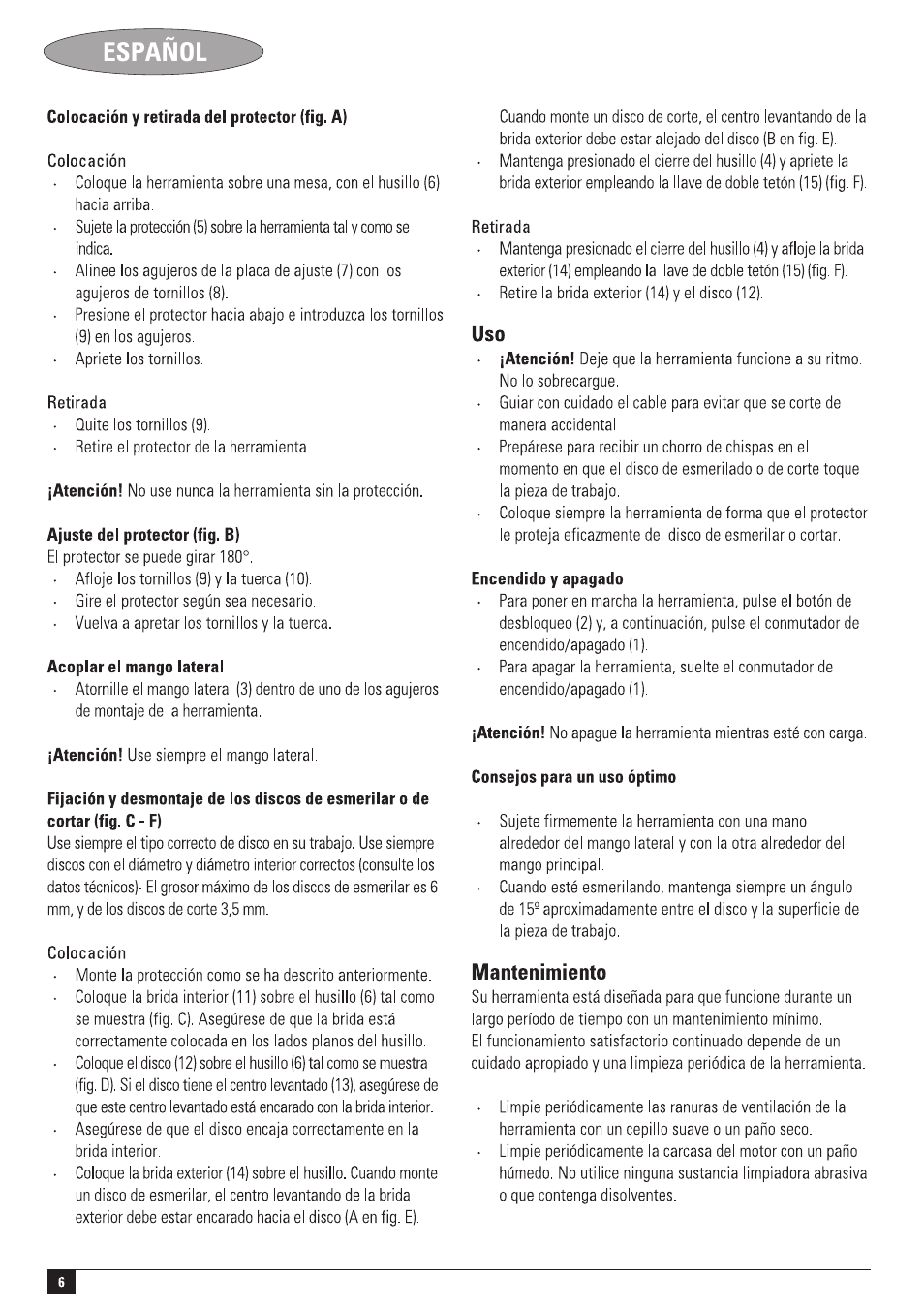 Black & Decker KG2001 User Manual | Page 6 / 11