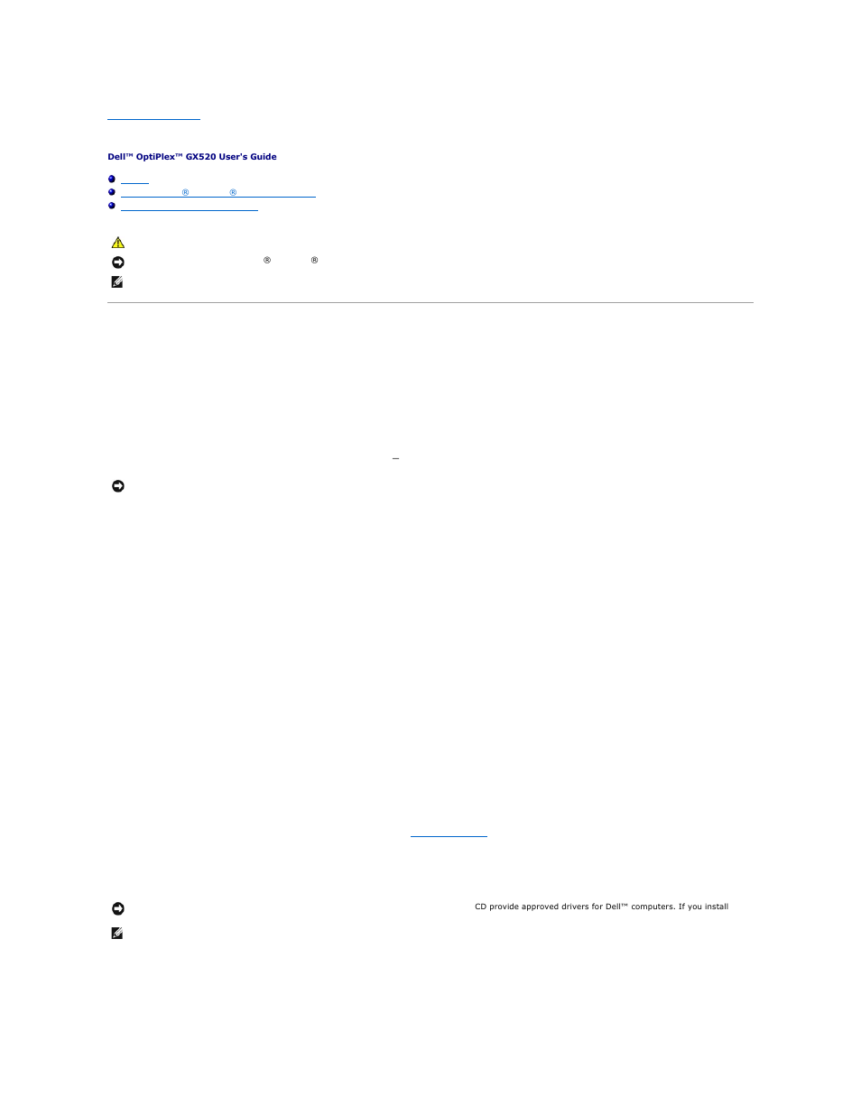 Reinstalling drivers and the operating system, Drivers, What is a driver | Identifying drivers, Reinstalling drivers and utilities | Dell OptiPlex GX520 User Manual | Page 113 / 229