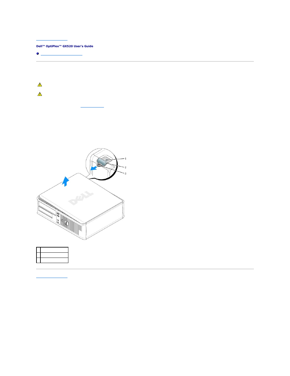 Removing the computer cover | Dell OptiPlex GX520 User Manual | Page 135 / 229