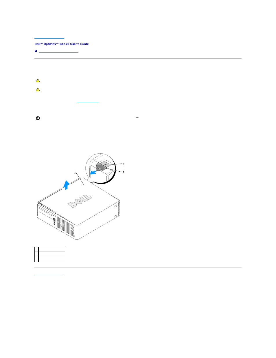 Removing the computer cover | Dell OptiPlex GX520 User Manual | Page 167 / 229