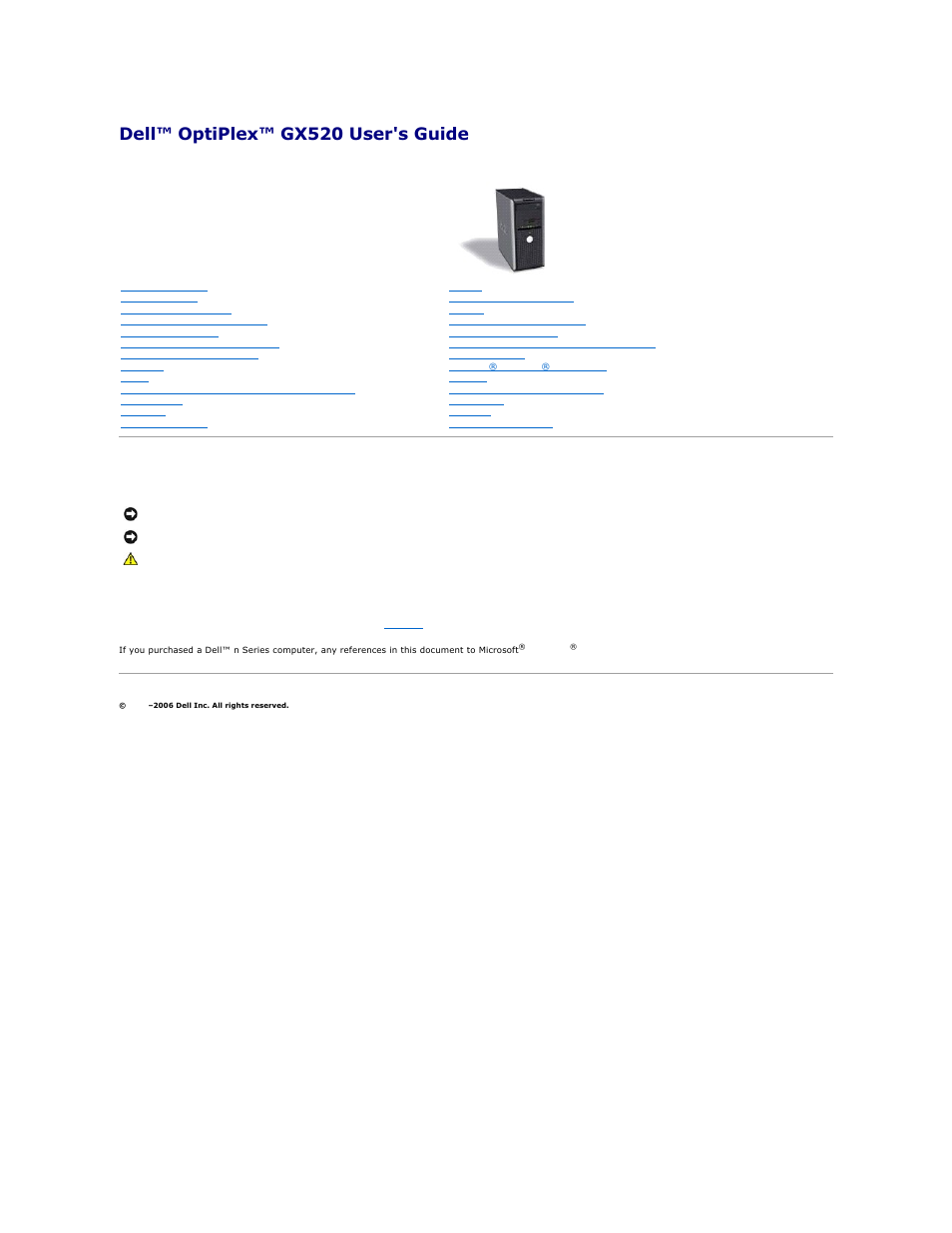 Dell™ optiplex™ gx520 user's guide, Mini tower computer | Dell OptiPlex GX520 User Manual | Page 204 / 229
