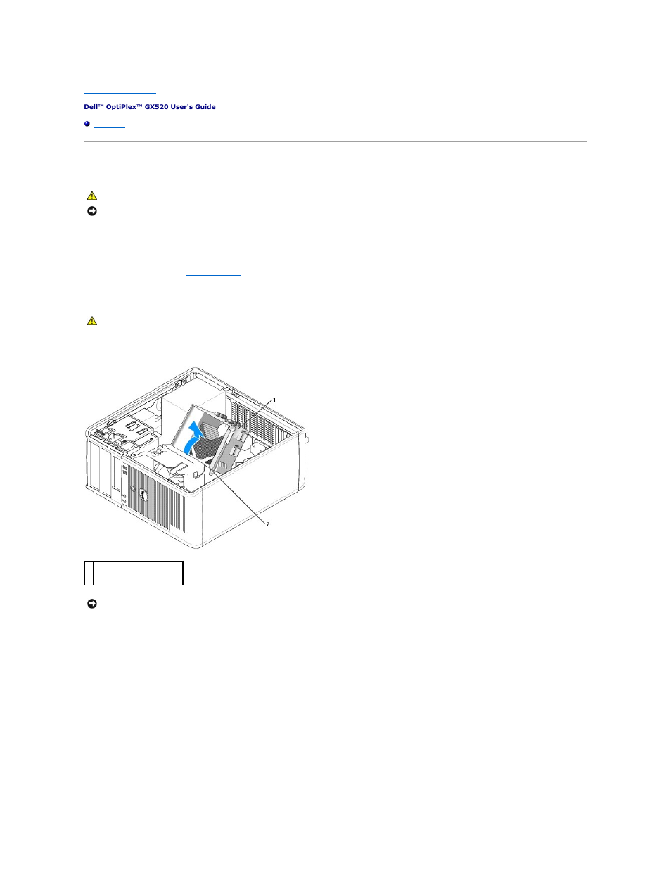 Processor, Removing the processor | Dell OptiPlex GX520 User Manual | Page 98 / 229