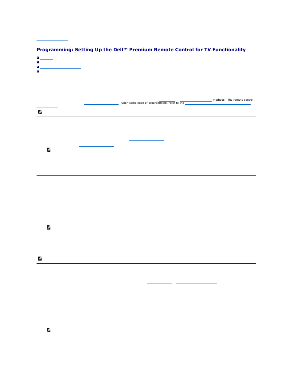 Overview, Using direct entry, Using automatic code search | Using the learn function | Dell Premium Remote Control User Manual | Page 6 / 21