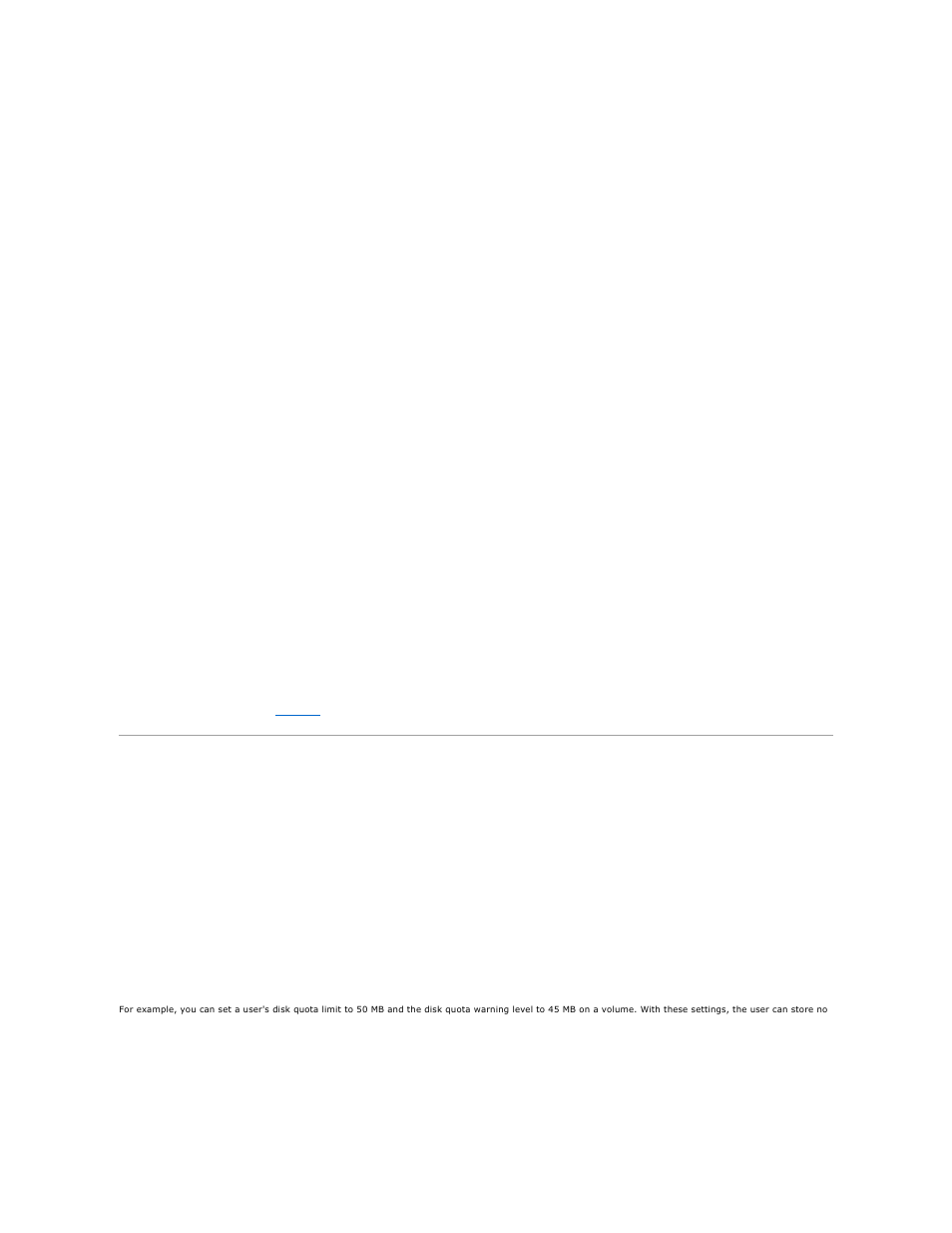 Disk quotas, Removing a protocol from the share, Publishing a share in dfs | Dell PowerVault 745N User Manual | Page 30 / 89