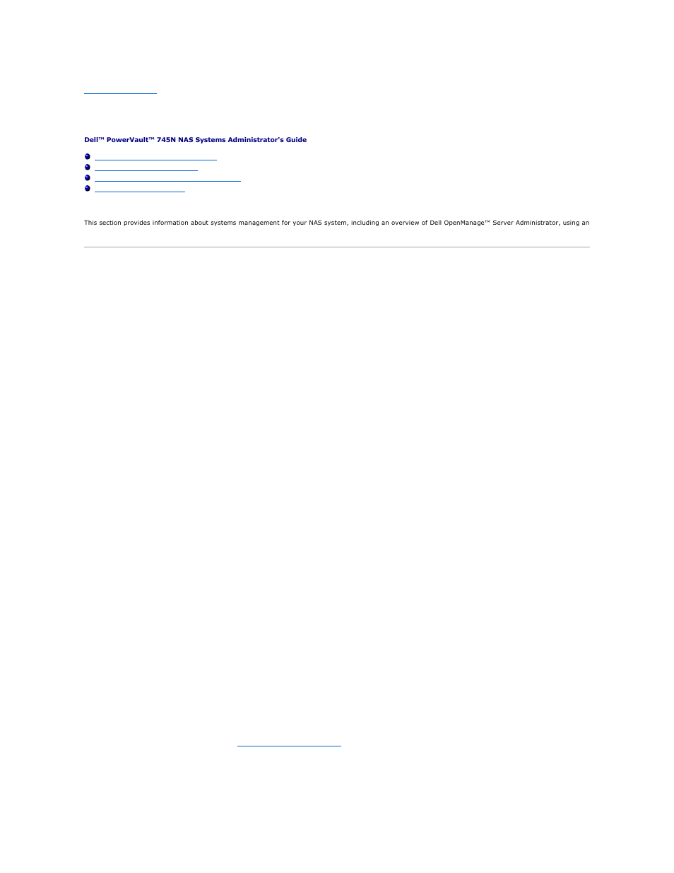 Systems management, Dell openmanage server administrator, Integrated features | Dell PowerVault 745N User Manual | Page 54 / 89