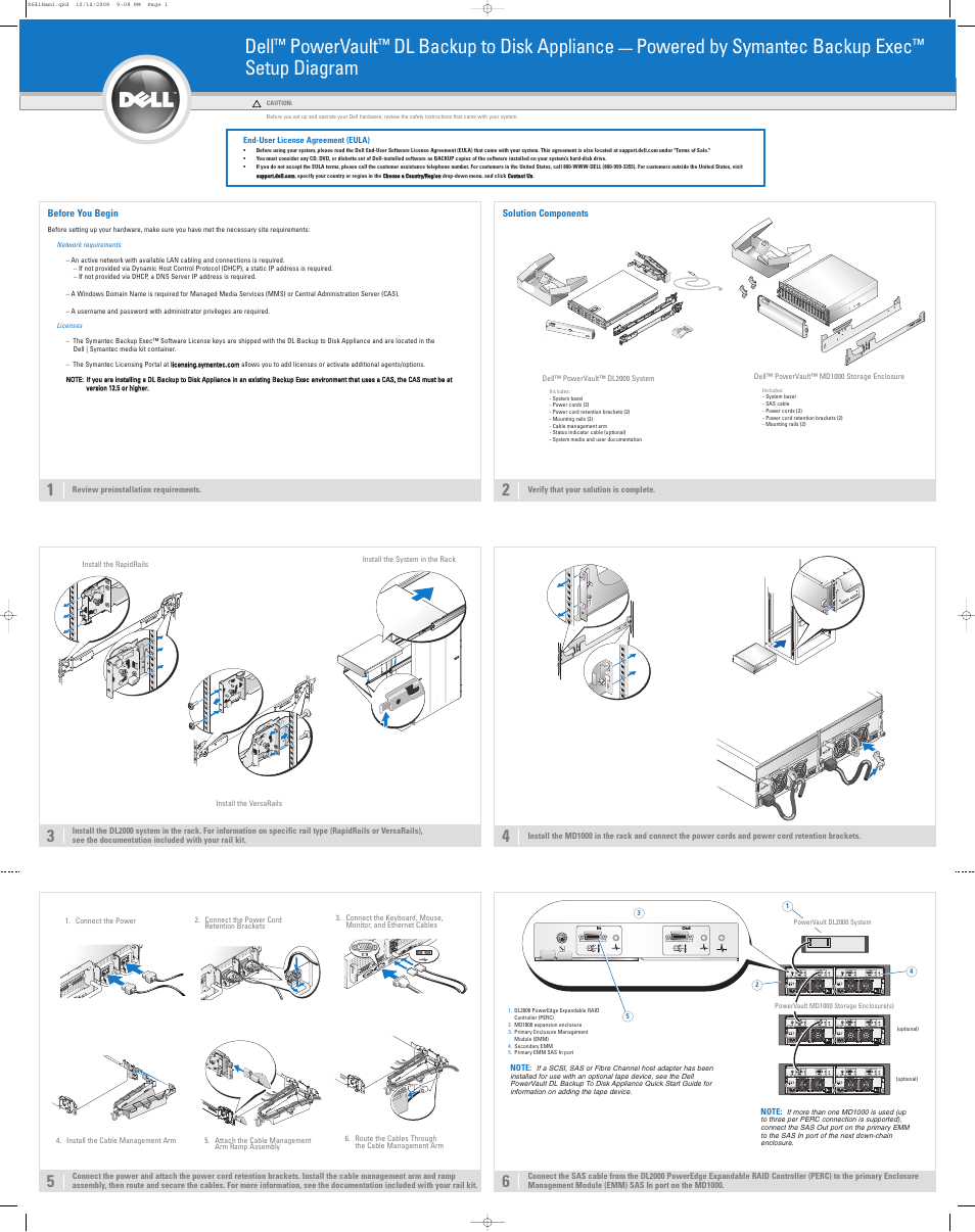 Dell PowerVault DL2000 User Manual | 2 pages