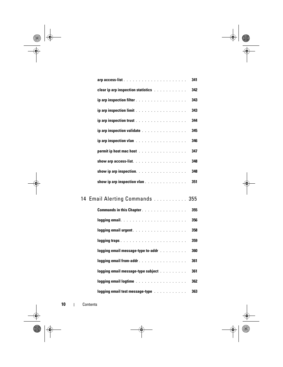 14 email alerting commands | Dell POWEREDGE M1000E User Manual | Page 10 / 1682