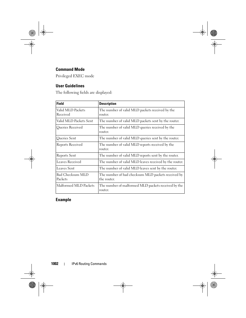 Command mode, User guidelines, Example | Dell POWEREDGE M1000E User Manual | Page 1002 / 1682