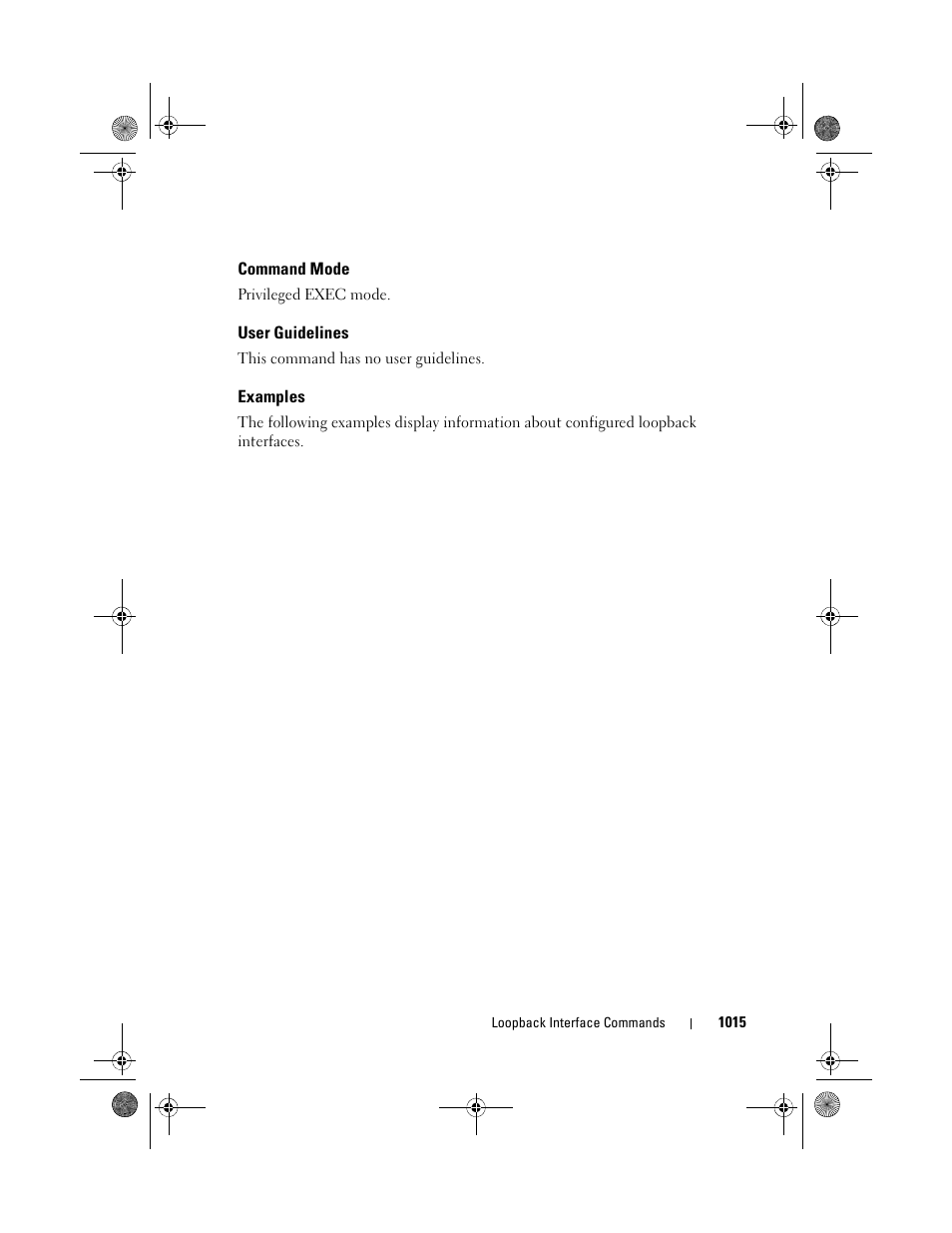 Command mode, User guidelines, Examples | Dell POWEREDGE M1000E User Manual | Page 1015 / 1682