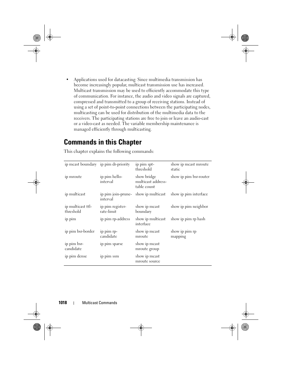 Commands in this chapter | Dell POWEREDGE M1000E User Manual | Page 1018 / 1682