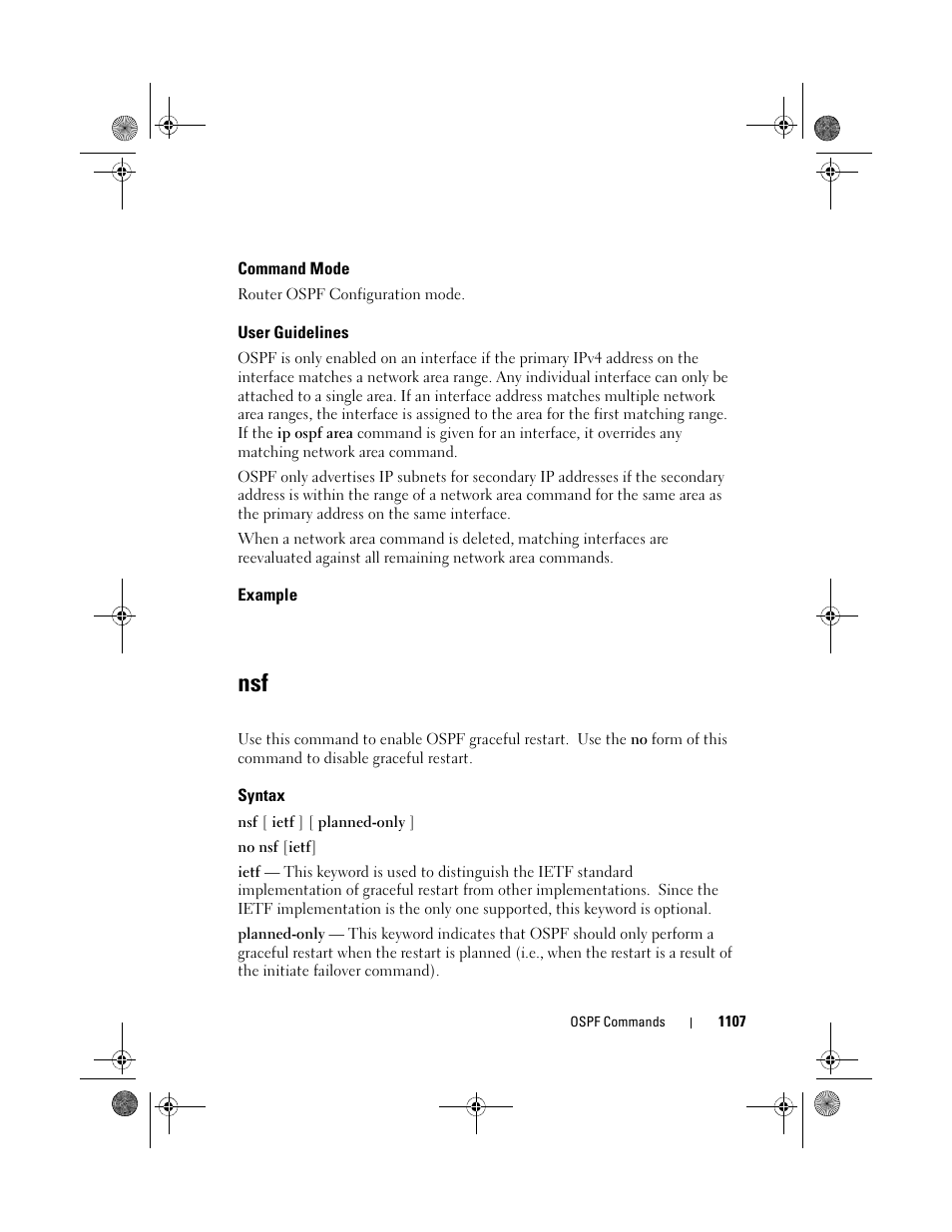 Command mode, User guidelines, Example | Syntax | Dell POWEREDGE M1000E User Manual | Page 1107 / 1682